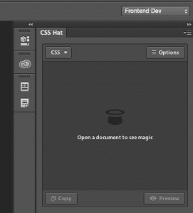 Panel pluginu CSS Hat